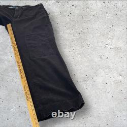 Vintage Polo Ralph Lauren Corduroy Patchwork Pants 38x34 Wide Leg 90s Skater