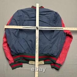 Vintage Polo Ralph Lauren Country Jacket Mens Medium Blue Red Bomber Puffer