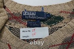 Vintage Polo Ralph Lauren Cricket Silk Blend Sweater V-Neck Tennis XL