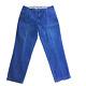 Vintage Polo Ralph Lauren Denim Andrew Pants Pleated Blue Men Size 40 X 32