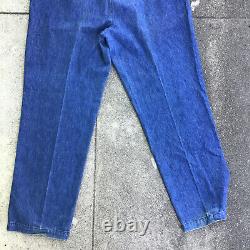 Vintage Polo Ralph Lauren Denim Andrew Pants Pleated Blue Men Size 40 x 32