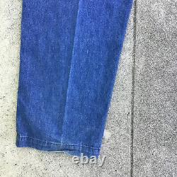Vintage Polo Ralph Lauren Denim Andrew Pants Pleated Blue Men Size 40 x 32
