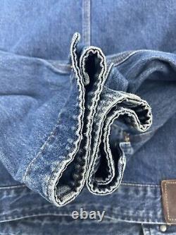 Vintage Polo Ralph Lauren Denim Chore Jacket Size XL Corduroy Collar 90s