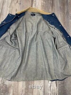 Vintage Polo Ralph Lauren Denim Fireman Clasp Jacket Size M