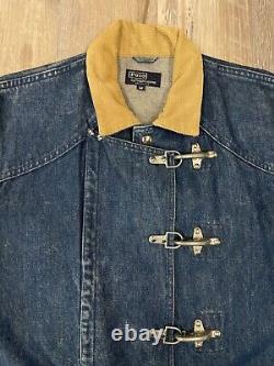 Vintage Polo Ralph Lauren Denim Fireman Clasp Jacket Size M