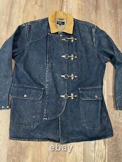 Vintage Polo Ralph Lauren Denim Fireman Clasp Jacket Size M