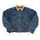 Vintage Polo Ralph Lauren Denim Jacket Mens Xl Wool Plaid Lined Made In Usa