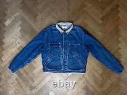 Vintage Polo Ralph Lauren Denim Trucker Dungarees Jacket Corduroy Collar XL