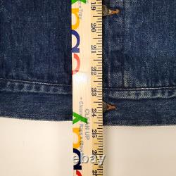 Vintage Polo Ralph Lauren Denim Trucker Dungarees Jacket Corduroy Collar XL USA