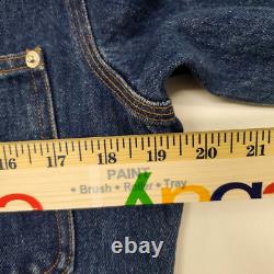 Vintage Polo Ralph Lauren Denim Trucker Dungarees Jacket Corduroy Collar XL USA