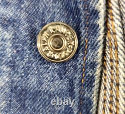 Vintage Polo Ralph Lauren Denim Trucker Dungarees Jacket Corduroy Collar XL USA
