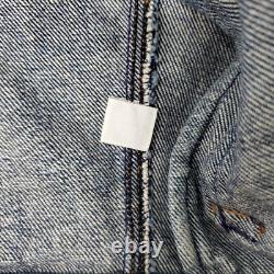 Vintage Polo Ralph Lauren Denim Trucker Dungarees Jacket Corduroy Collar XL USA