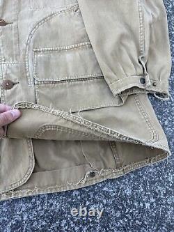 Vintage Polo Ralph Lauren Distressed Hunting Chore Parka Corduroy Collar Jacket