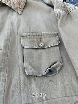 Vintage Polo Ralph Lauren Distressed Hunting Chore Parka Corduroy Collar Jacket