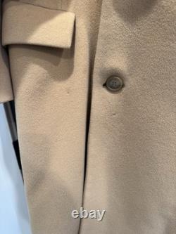Vintage Polo Ralph Lauren Double Breast Camel Tan Polo Coat 46L Made In Canada