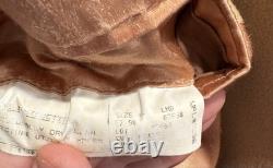 Vintage Polo Ralph Lauren Double Breast Camel Tan Polo Coat 46L Made In Canada