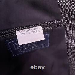 Vintage Polo Ralph Lauren Double Breasted Blazer 44R Wool Sport Coat