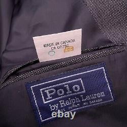 Vintage Polo Ralph Lauren Double Breasted Blazer 44R Wool Sport Coat