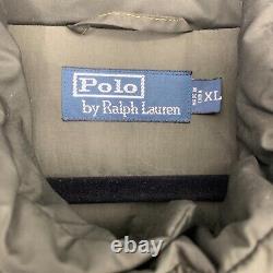 Vintage Polo Ralph Lauren Down Feather Puffer Vest Men's Sz XL Dark Green