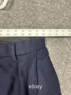 Vintage Polo Ralph Lauren Dress Pants Men 32x34 Blue Navy Wool Made In USA