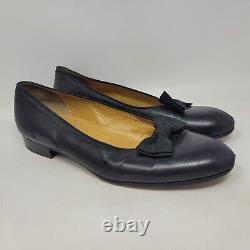 Vintage Polo Ralph Lauren Dress Shoes Mens 11D Black Leather Opera Pump RARE