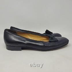 Vintage Polo Ralph Lauren Dress Shoes Mens 11D Black Leather Opera Pump RARE