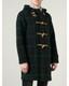 Vintage Polo Ralph Lauren Duffle Coat Mens Medium Plaid Wool Toggle Usa 90s
