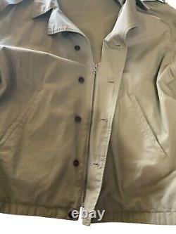 Vintage Polo Ralph Lauren Embroidered Key West Khaki Military Jacket Size XL