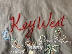Vintage Polo Ralph Lauren Embroidered Key West Khaki Military Jacket Size XL