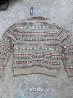 Vintage Polo Ralph Lauren Fair Isle Sweater Size XL Cotton Cashmere Blend