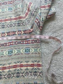 Vintage Polo Ralph Lauren Fair Isle Sweater Size XL Cotton Cashmere Blend