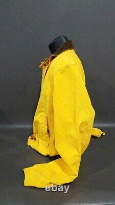 Vintage Polo Ralph Lauren Fireman Jacket Sailing Yellow Polo Sport L