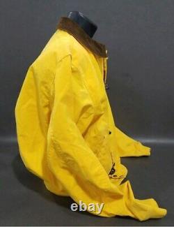 Vintage Polo Ralph Lauren Fireman Jacket Sailing Yellow Polo Sport L