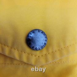 Vintage Polo Ralph Lauren Firemans Jacket Mens XL Yellow Corduroy Collar Lobster