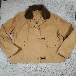 Vintage Polo Ralph Lauren Firemen Khaki Mens Coat Jacket Size Large