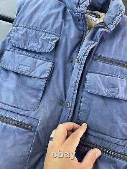 Vintage Polo Ralph Lauren Fishing Tactical Hunting Vest LG Down Puffer Blue (B3)