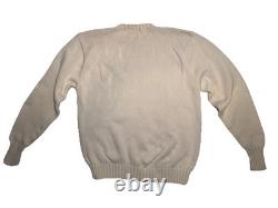 Vintage Polo Ralph Lauren Flag 100% Cotton Crewneck Sweater Large