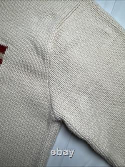 Vintage Polo Ralph Lauren Flag 100% Cotton Crewneck Sweater Large