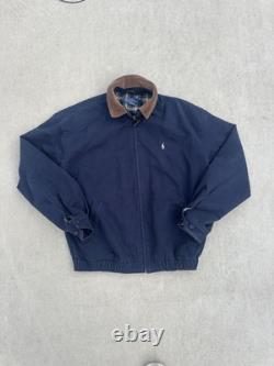 Vintage Polo Ralph Lauren Flannel Lined Corduroy collar Size Medium 90s