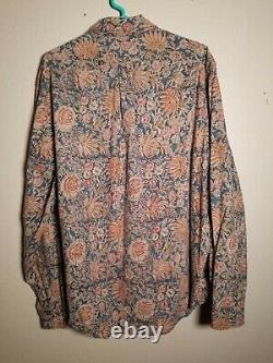 Vintage Polo Ralph Lauren Floral Paisley Long Sleeve Shirt Large Psychedelic