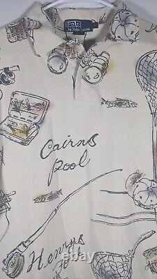 Vintage Polo Ralph Lauren Fly Fishing Shirt Made In USA 90s XL Henry's Fork