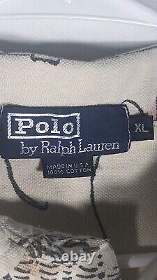 Vintage Polo Ralph Lauren Fly Fishing Shirt Made In USA 90s XL Henry's Fork