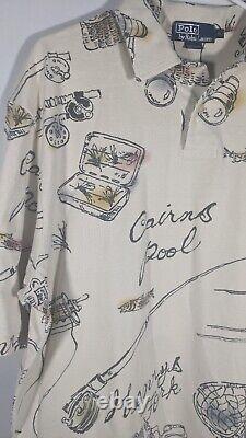 Vintage Polo Ralph Lauren Fly Fishing Shirt Made In USA 90s XL Henry's Fork