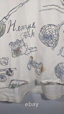Vintage Polo Ralph Lauren Fly Fishing Shirt Made In USA 90s XL Henry's Fork