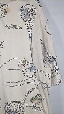 Vintage Polo Ralph Lauren Fly Fishing Shirt Made In USA 90s XL Henry's Fork