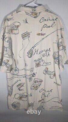 Vintage Polo Ralph Lauren Fly Fishing Shirt Made In USA 90s XL Henry's Fork