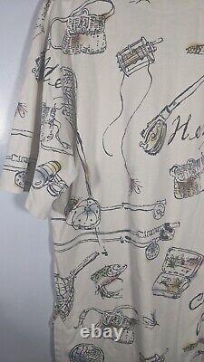 Vintage Polo Ralph Lauren Fly Fishing Shirt Made In USA 90s XL Henry's Fork