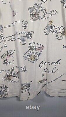 Vintage Polo Ralph Lauren Fly Fishing Shirt Made In USA 90s XL Henry's Fork