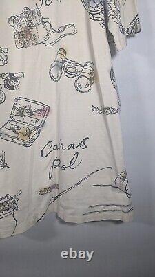 Vintage Polo Ralph Lauren Fly Fishing Shirt Made In USA 90s XL Henry's Fork