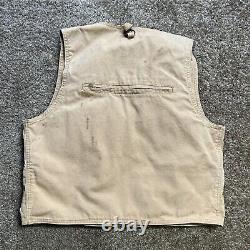 Vintage Polo Ralph Lauren Fly Fishing Vest Adult Size M Tan 90s Sportsman USA
